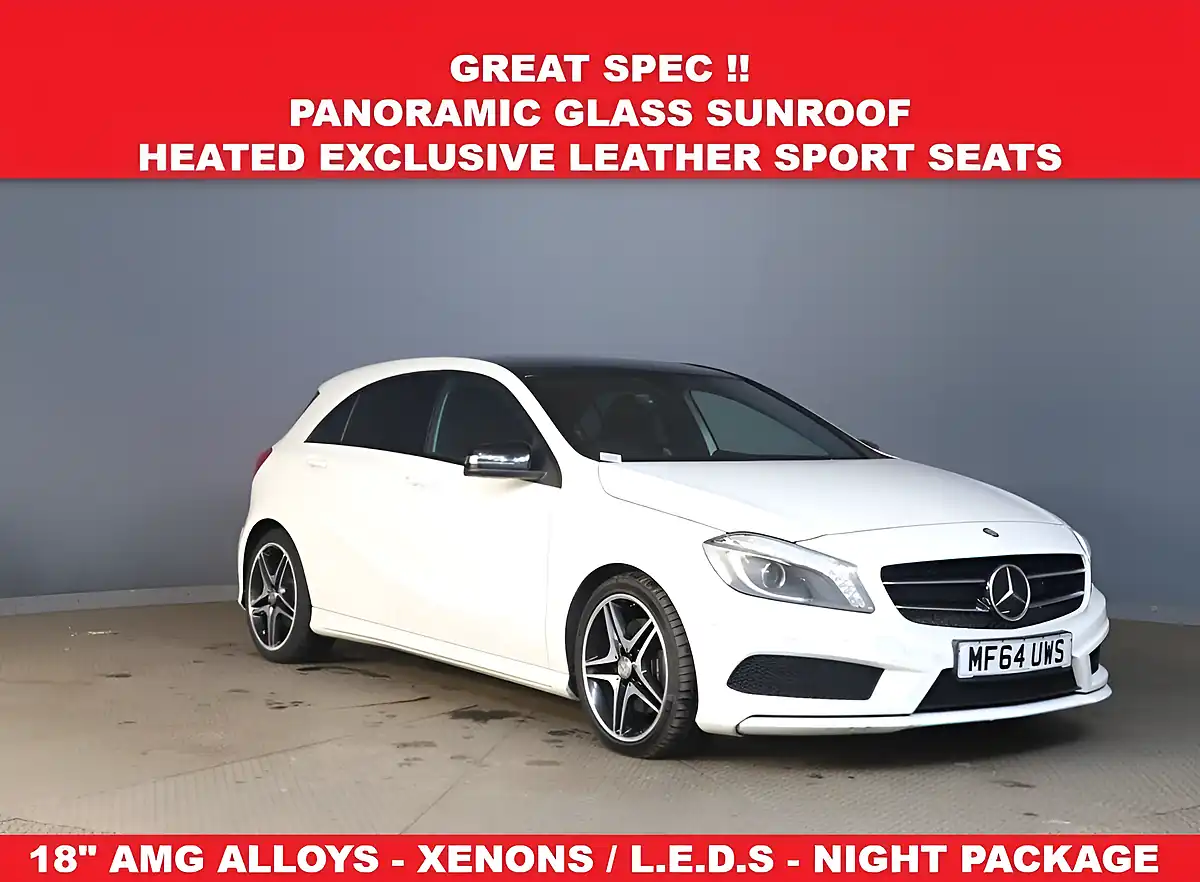 Used 2014 Mercedes-Benz a Class AMG Sport White - Front View