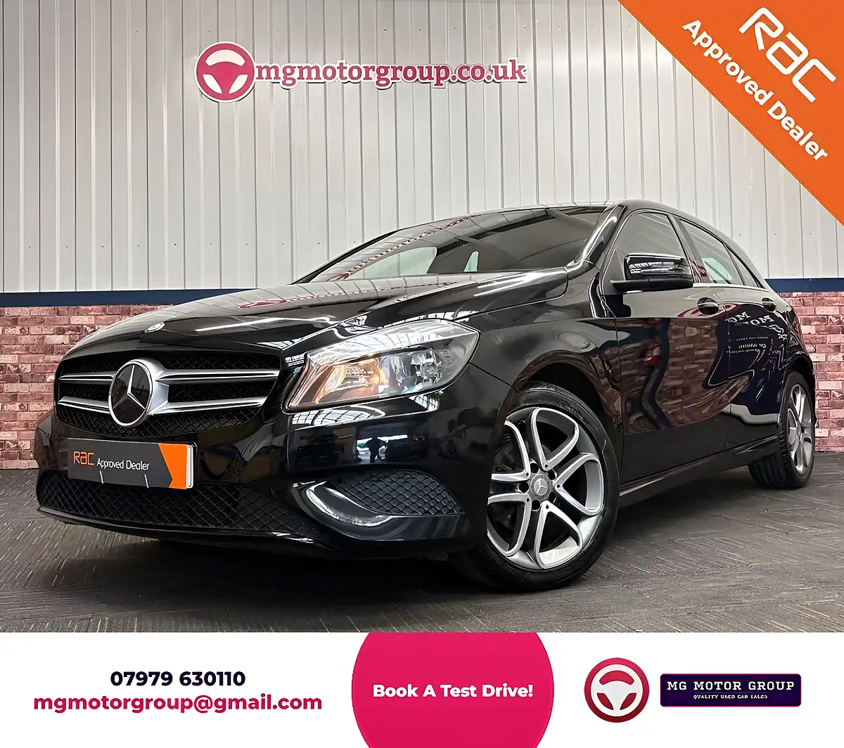 Used 2014 Mercedes-Benz a-Class Sport Cosmos Black - Front View