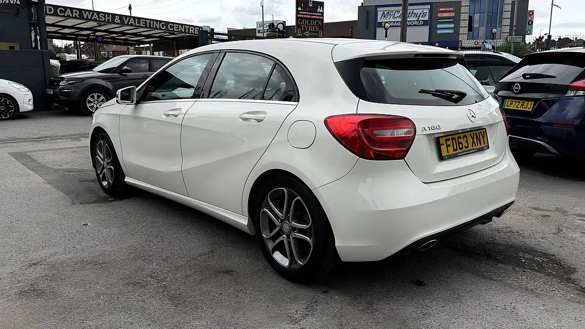 Used 2014 Mercedes-Benz a Class Sport White - Interior and Exterior details 5