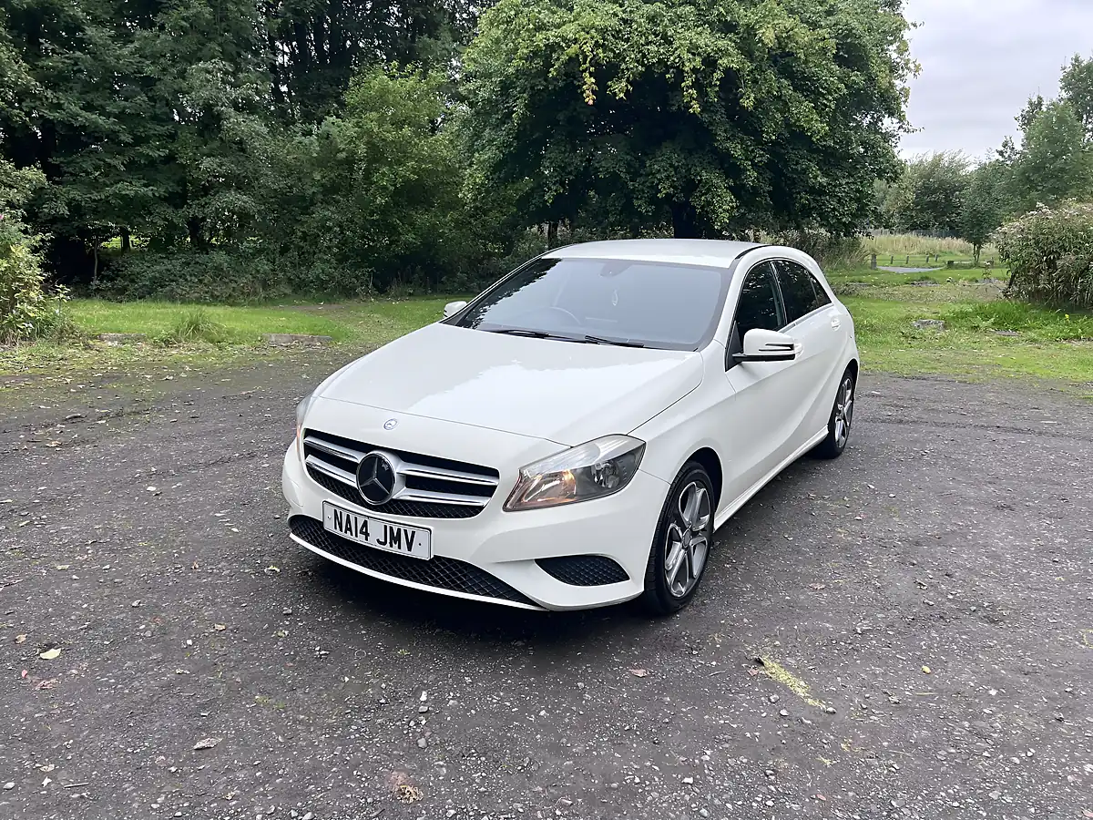 Used 2014 Mercedes-Benz a Class Sport White - Interior and Exterior details 2