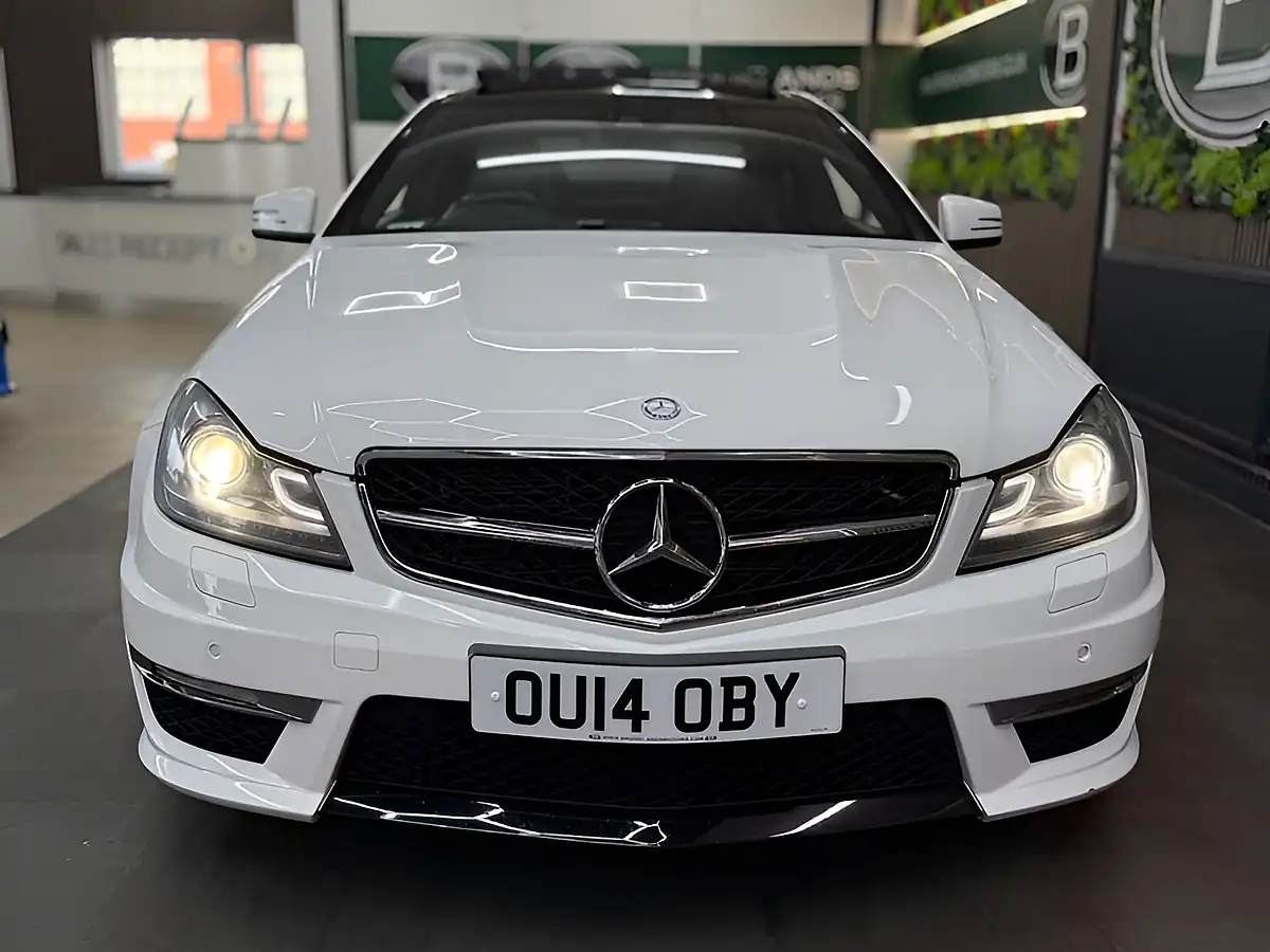 Used 2014 Mercedes-Benz C Class 8X Services & Huge Spec White - Interior and Exterior details 4
