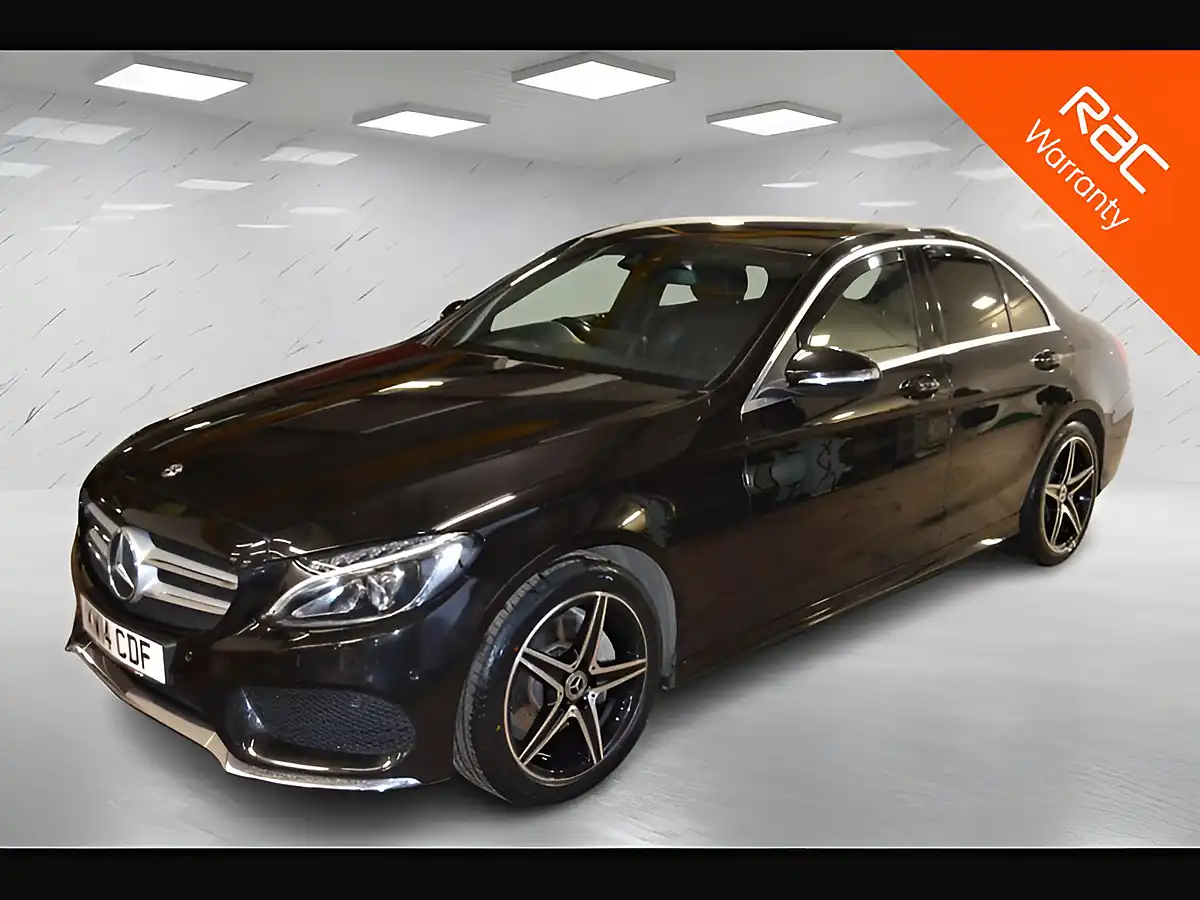 Used 2014 Mercedes-Benz C Class AMG Line Obsidian Black - Front View