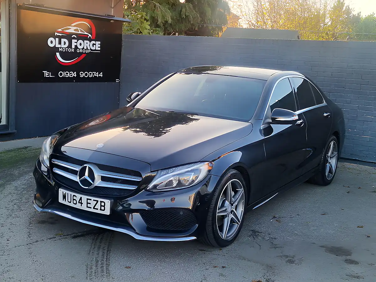 Used 2014 Mercedes-Benz C Class AMG Line (premium) Black - Front View