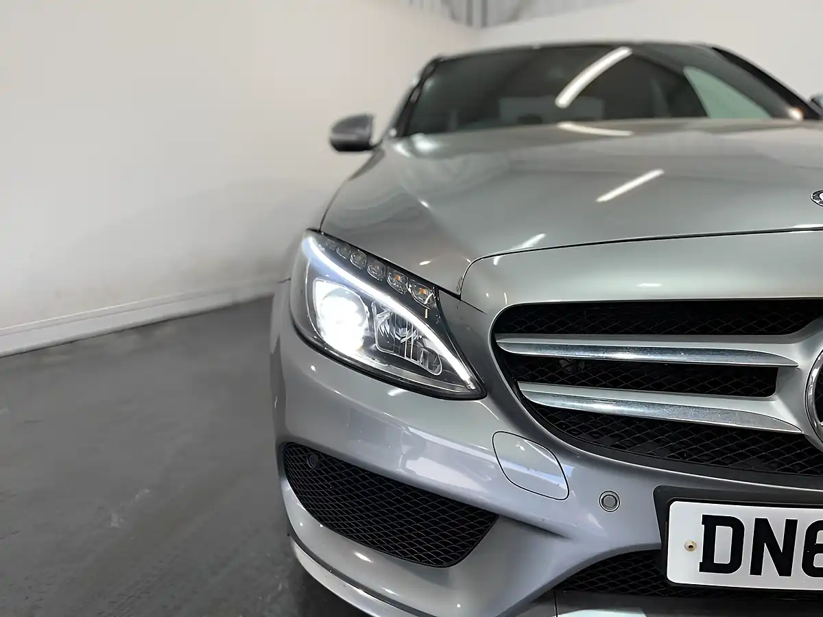 Used 2014 Mercedes-Benz C-Class AMG Line Silver - Interior and Exterior details 5
