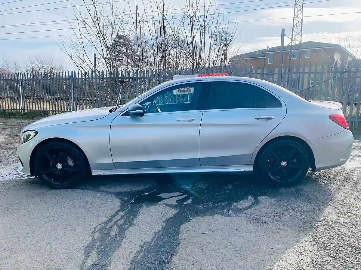 Used 2014 Mercedes-Benz C Class AMG Line Silver - Interior and Exterior details 10