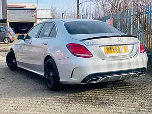 Used 2014 Mercedes-Benz C Class AMG Line Silver - Interior and Exterior details 9