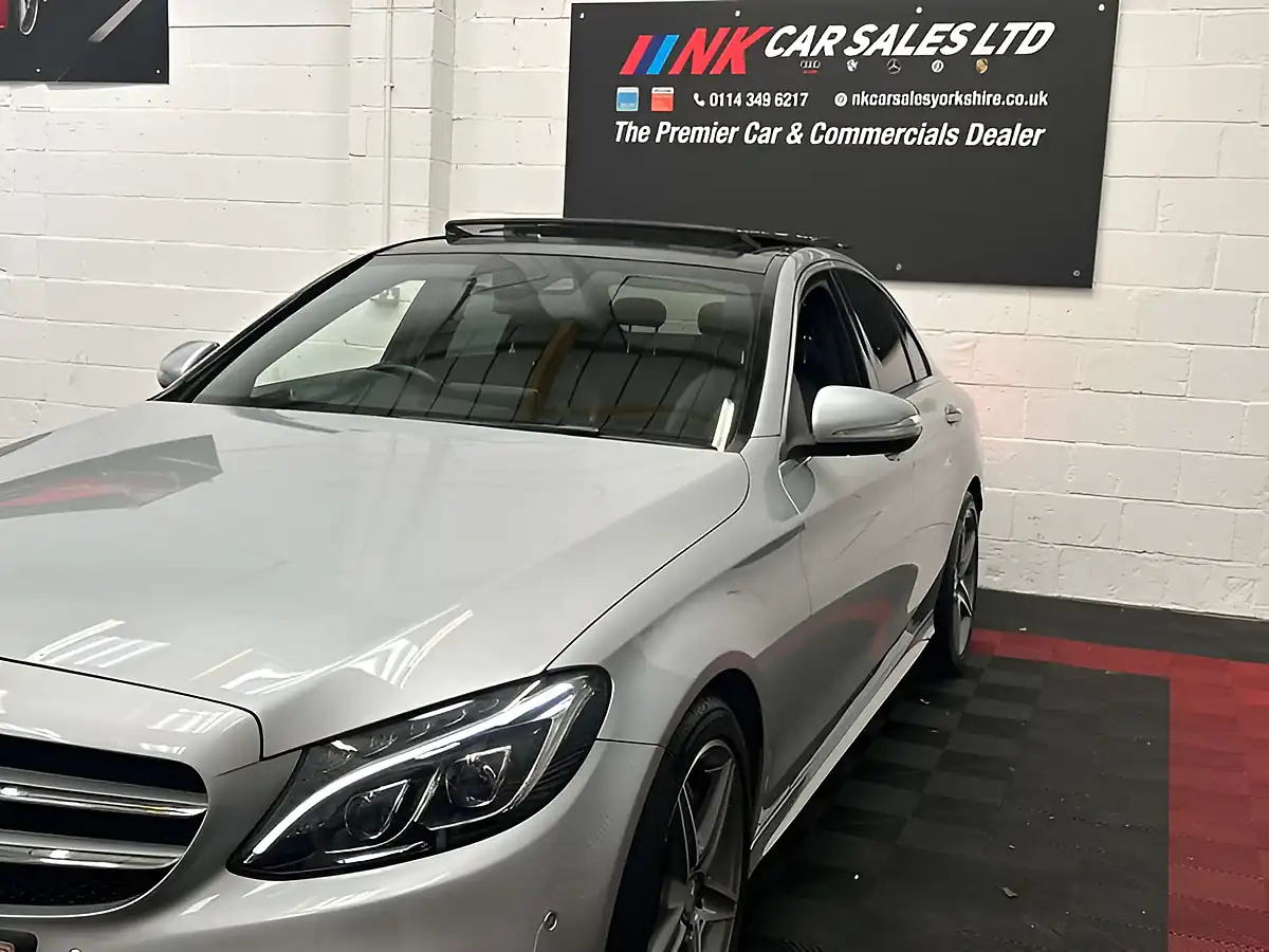 Used 2014 Mercedes-Benz C Class AMG Line Silver - Interior and Exterior details 4