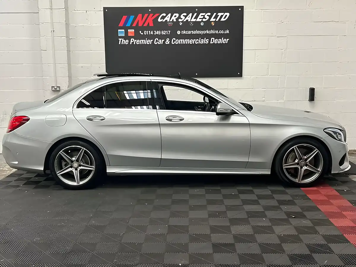 Used 2014 Mercedes-Benz C Class AMG Line Silver - Interior and Exterior details 5