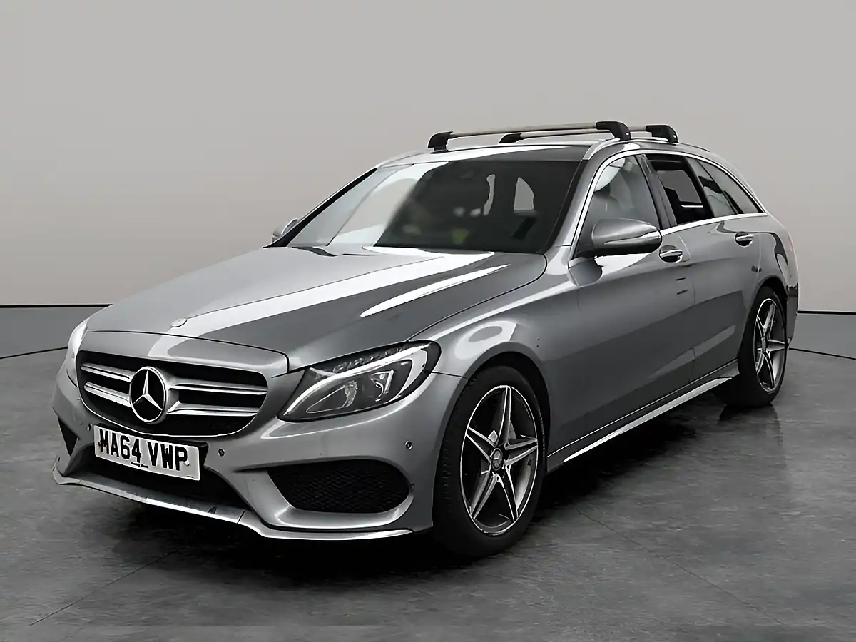 Used 2014 Mercedes-Benz C Class AMG Line Silver - Interior and Exterior details 2