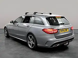 Used 2014 Mercedes-Benz C Class AMG Line Silver - Interior and Exterior details 4