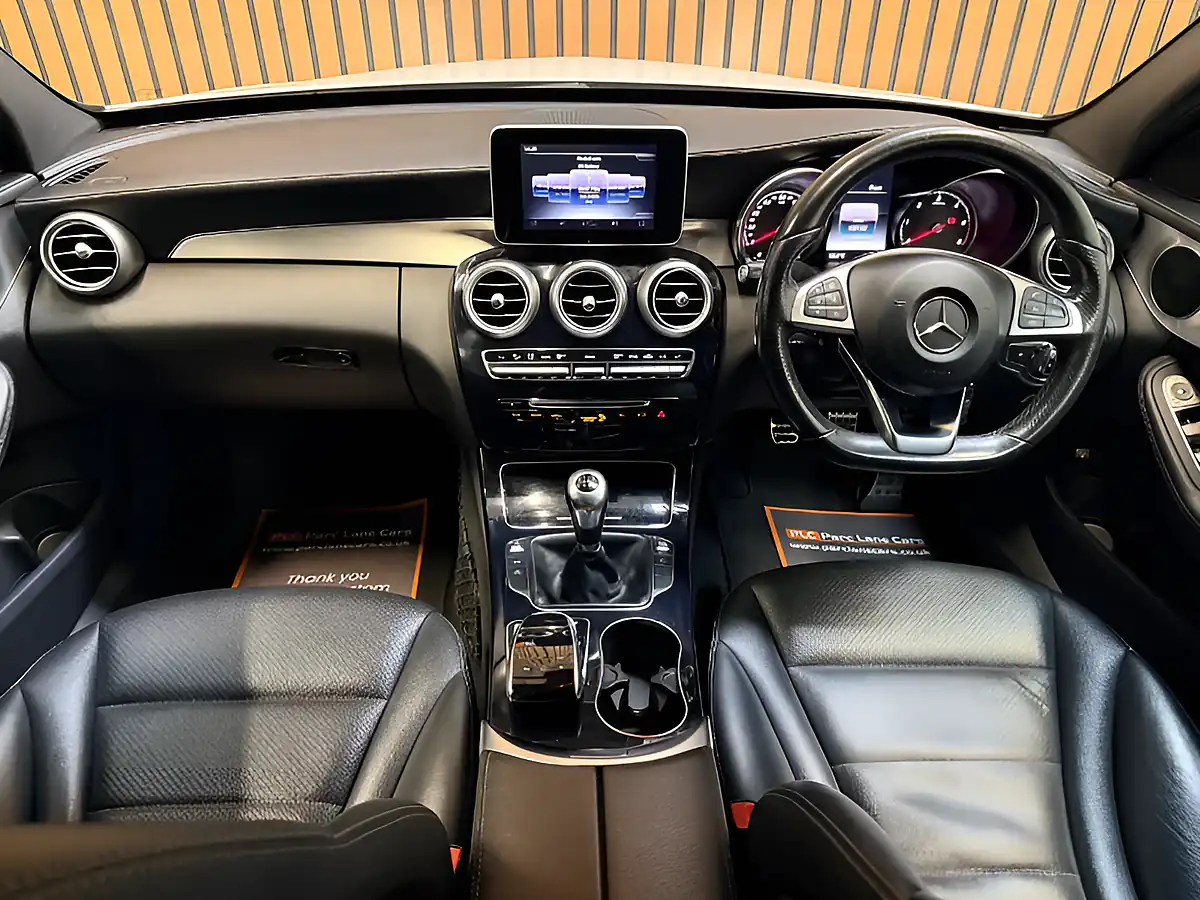 Used 2014 Mercedes-Benz C Class AMG Line White - Interior and Exterior details 13