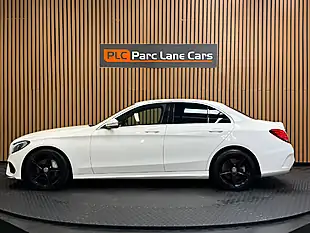 Used 2014 Mercedes-Benz C Class AMG Line White - Interior and Exterior details 4