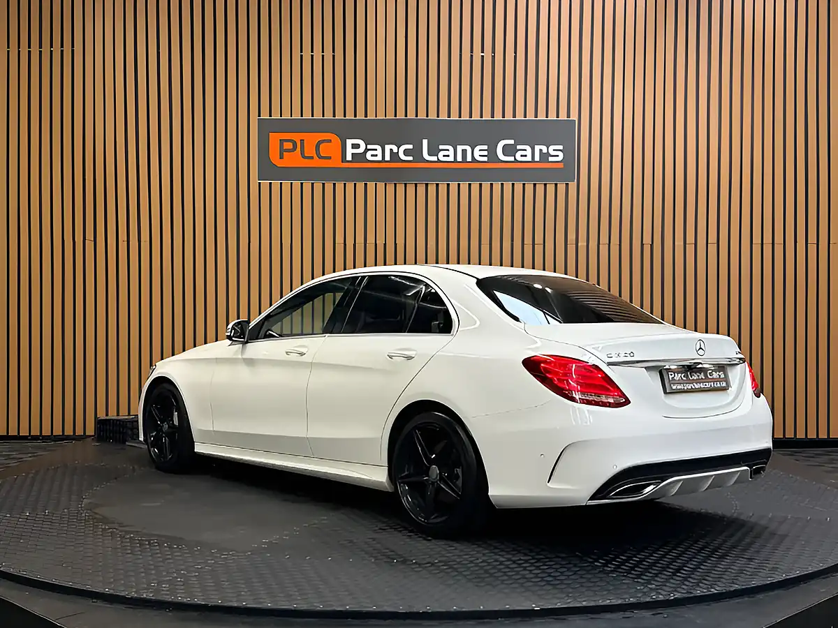 Used 2014 Mercedes-Benz C Class AMG Line White - Interior and Exterior details 5
