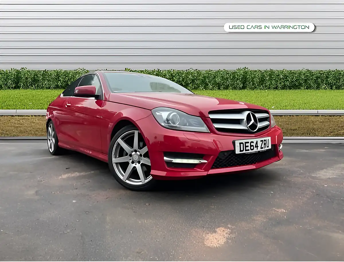 Used 2014 Mercedes-Benz C Class AMG Sport Edition Carmin Red - Front View