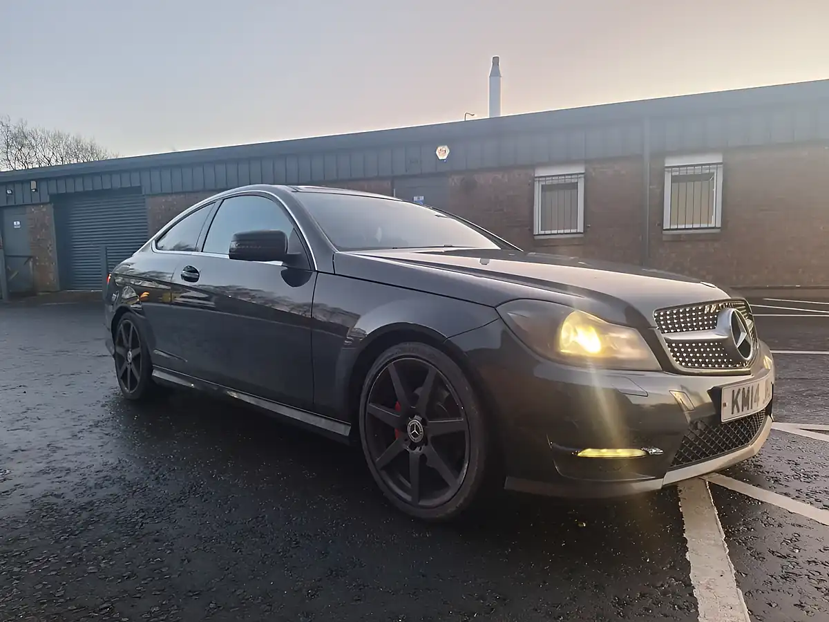Used 2014 Mercedes-Benz C-Class AMG Sport Edition Coupe Black - Interior and Exterior details 11