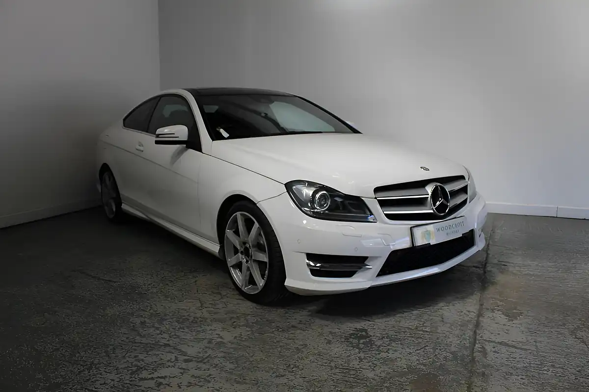 Used 2014 Mercedes-Benz C Class AMG Sport Edition White - Front View
