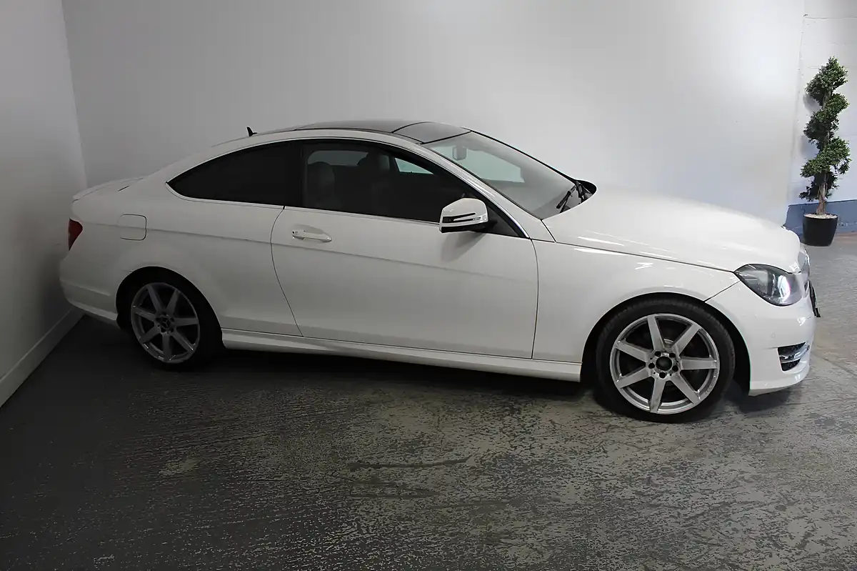 Used 2014 Mercedes-Benz C Class AMG Sport Edition White - Interior and Exterior details 3