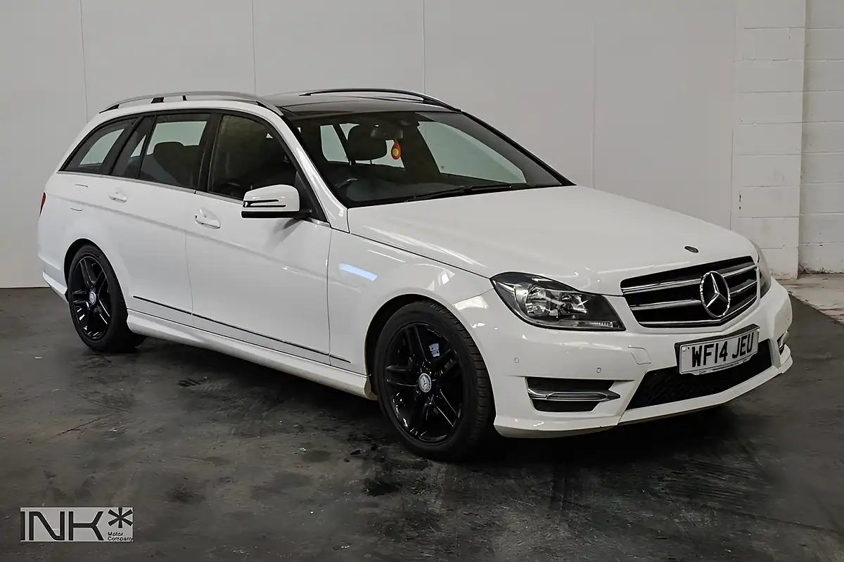 Used 2014 Mercedes-Benz C Class AMG Sport Edition White - Front View