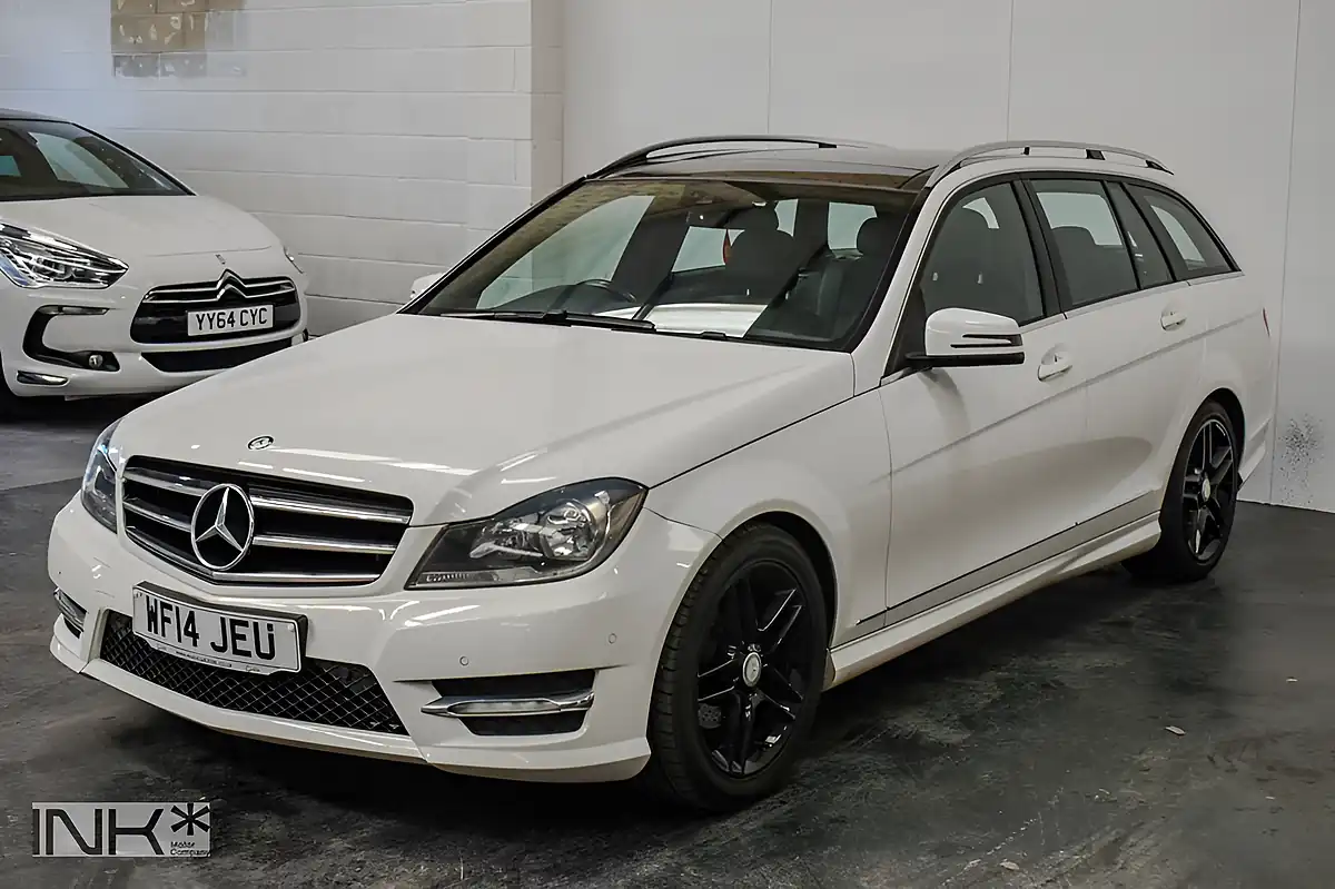 Used 2014 Mercedes-Benz C Class AMG Sport Edition White - Interior and Exterior details 5