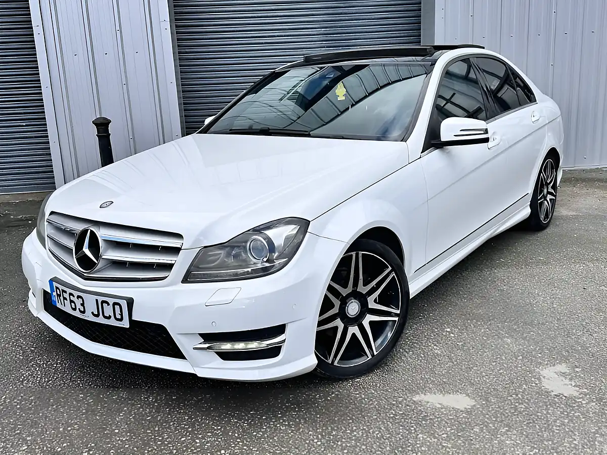 Used 2014 Mercedes-Benz C Class AMG Sport Plus White - Interior and Exterior details 11
