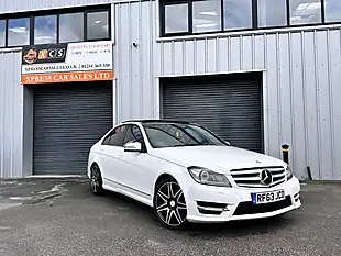 Used 2014 Mercedes-Benz C Class AMG Sport Plus White - Interior and Exterior details 2