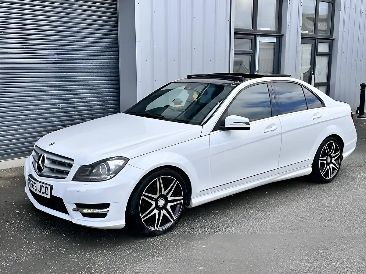 Used 2014 Mercedes-Benz C Class AMG Sport Plus White - Interior and Exterior details 4
