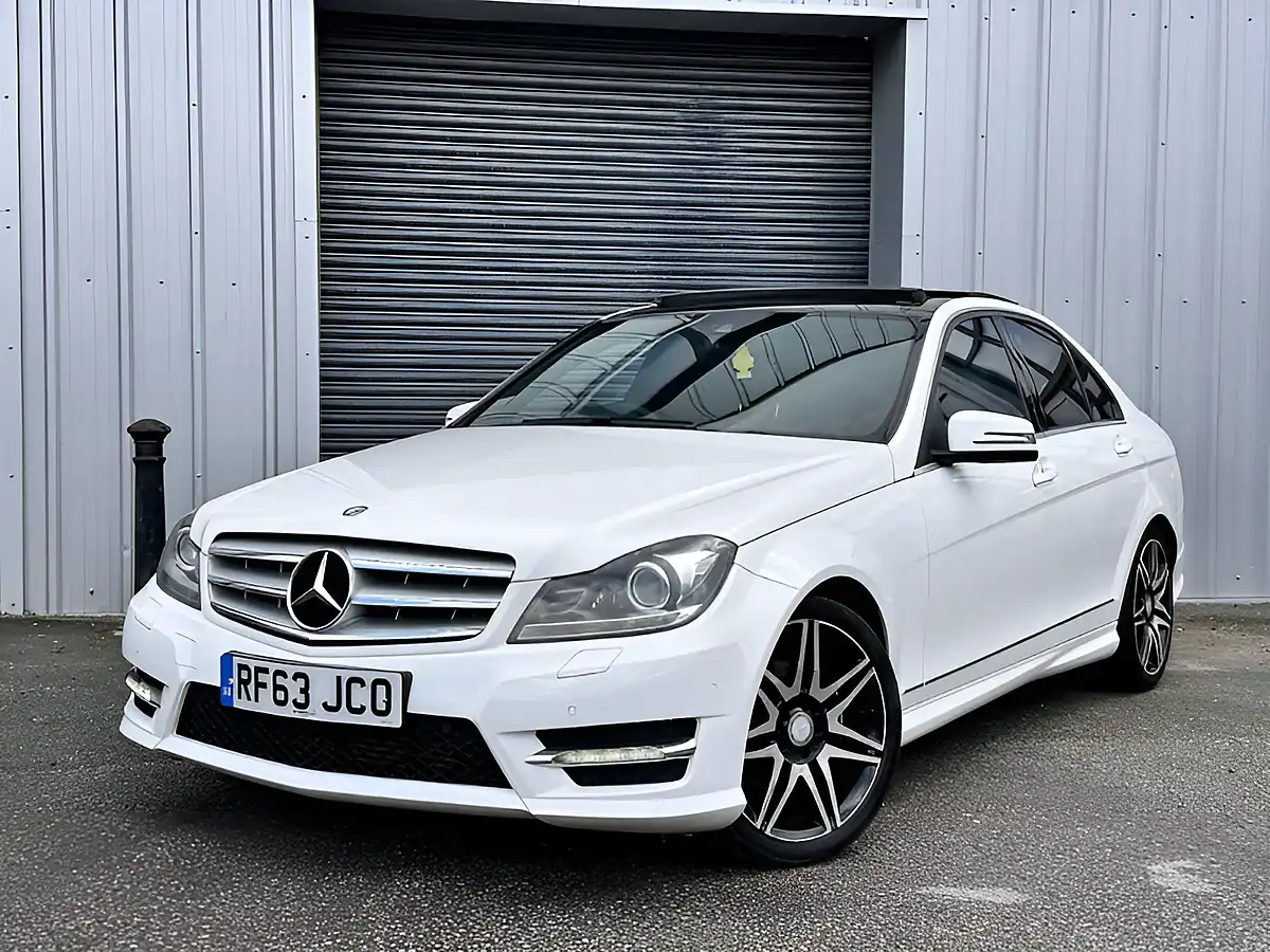 Used 2014 Mercedes-Benz C Class AMG Sport Plus White - Interior and Exterior details 8