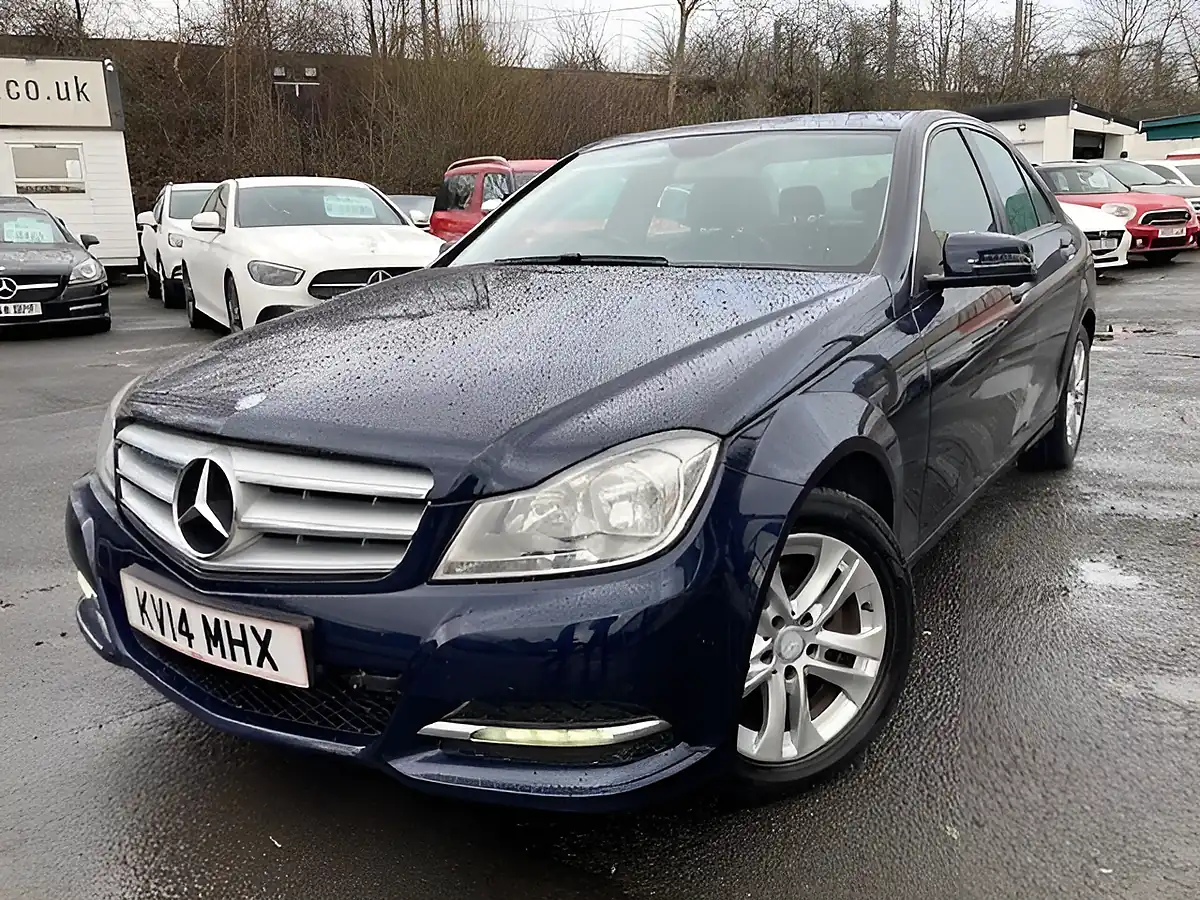 Used 2014 Mercedes-Benz C Class Executive Se Blue - Front View