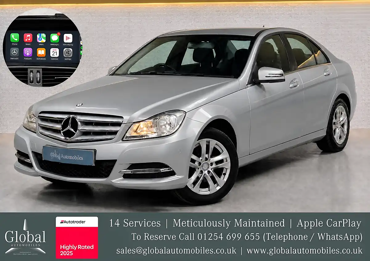 Used 2014 Mercedes-Benz C Class Executive Se Iridium Silver - Front View