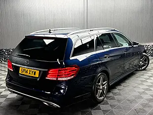 Used 2014 Mercedes-Benz E Class AMG Sport Blue - Interior and Exterior details 11