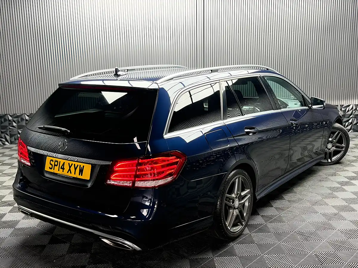 Used 2014 Mercedes-Benz E Class AMG Sport Blue - Interior and Exterior details 11