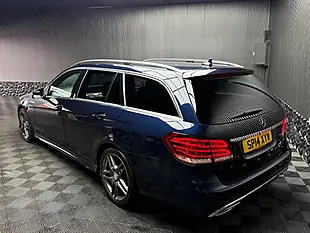 Used 2014 Mercedes-Benz E Class AMG Sport Blue - Interior and Exterior details 4