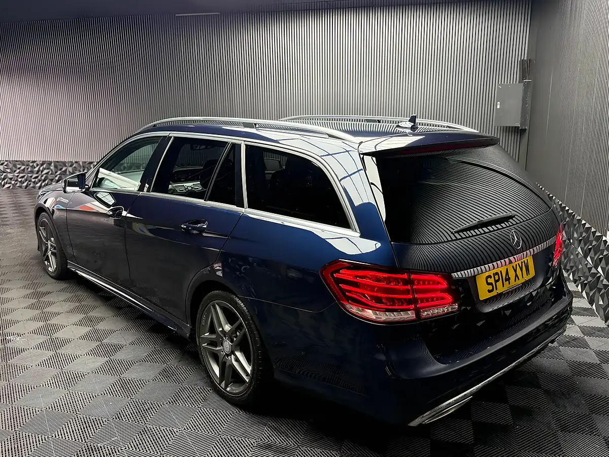 Used 2014 Mercedes-Benz E Class AMG Sport Blue - Interior and Exterior details 4