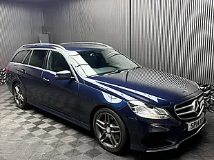 Used 2014 Mercedes-Benz E Class AMG Sport Blue - Interior and Exterior details 5