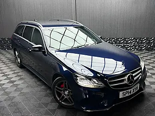 Used 2014 Mercedes-Benz E Class AMG Sport Blue - Interior and Exterior details 6