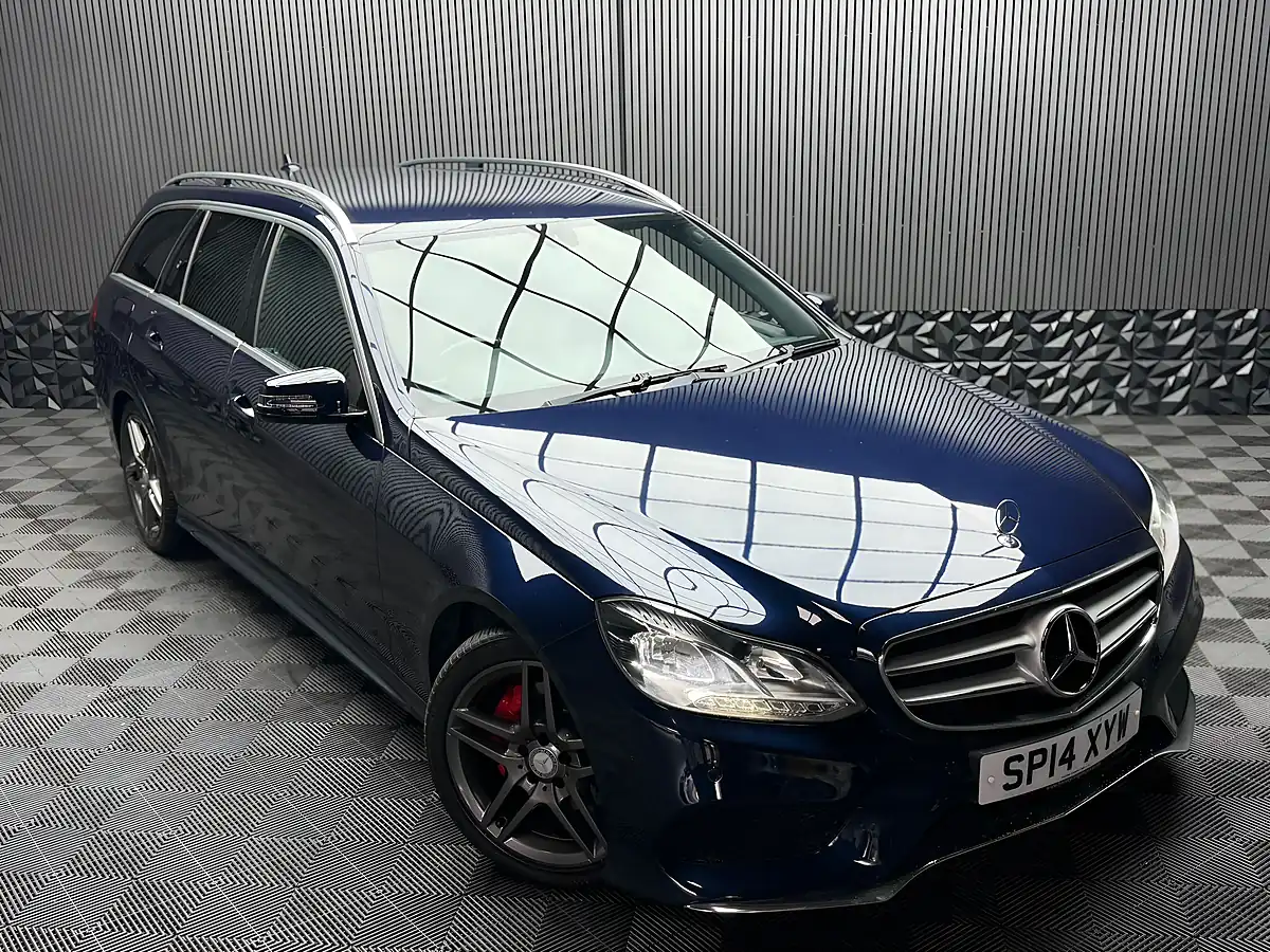 Used 2014 Mercedes-Benz E Class AMG Sport Blue - Interior and Exterior details 6