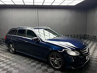 Used 2014 Mercedes-Benz E Class AMG Sport Blue - Interior and Exterior details 7