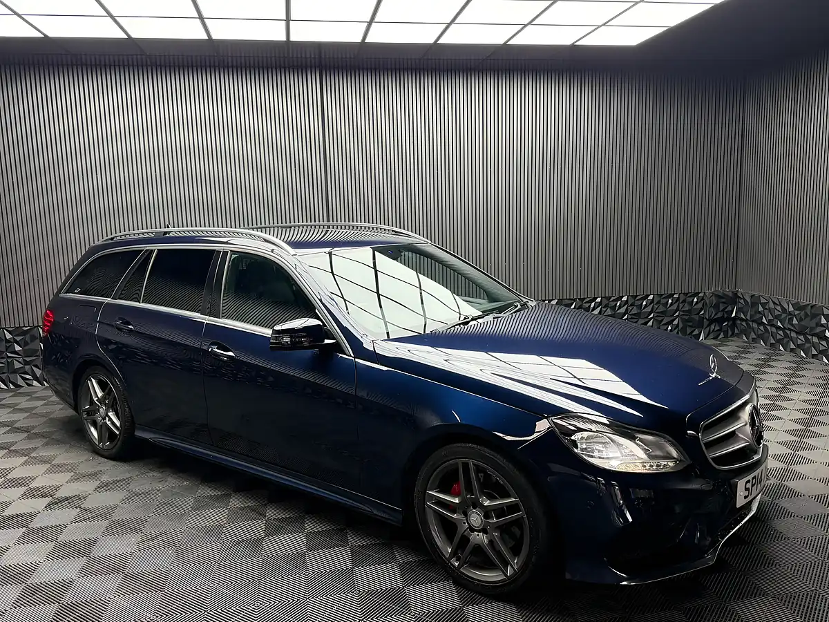 Used 2014 Mercedes-Benz E Class AMG Sport Blue - Interior and Exterior details 7