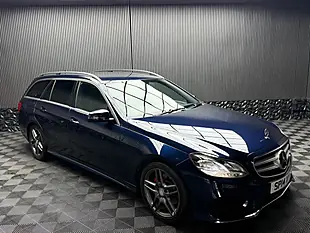 Used 2014 Mercedes-Benz E Class AMG Sport Blue - Interior and Exterior details 8
