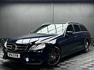Used 2014 Mercedes-Benz E Class AMG Sport Blue - Interior and Exterior details 9