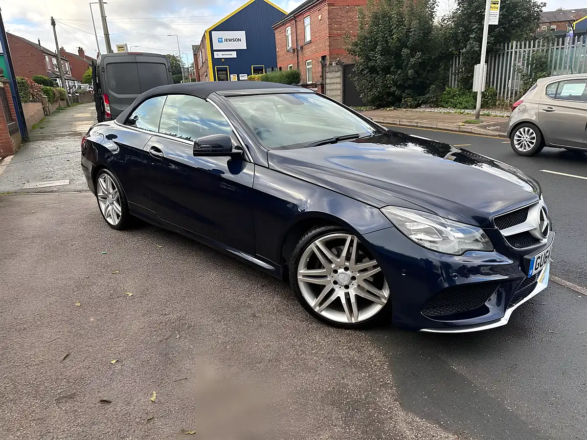 Used 2014 Mercedes-Benz E Class AMG Sport Cabriolet Blue - Interior and Exterior details 10