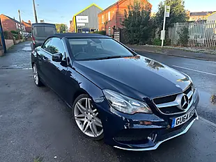 Used 2014 Mercedes-Benz E Class AMG Sport Cabriolet Blue - Interior and Exterior details 11