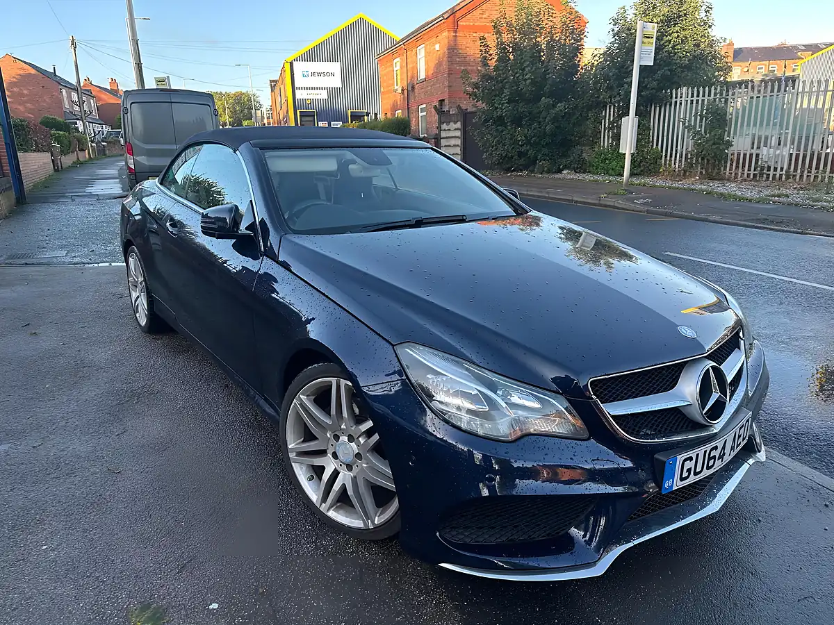 Used 2014 Mercedes-Benz E Class AMG Sport Cabriolet Blue - Interior and Exterior details 11