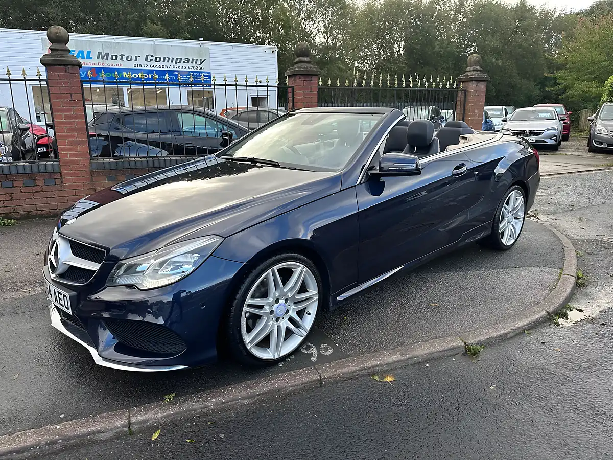 Used 2014 Mercedes-Benz E Class AMG Sport Cabriolet Blue - Interior and Exterior details 12