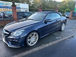 Used 2014 Mercedes-Benz E Class AMG Sport Cabriolet Blue - Interior and Exterior details 14