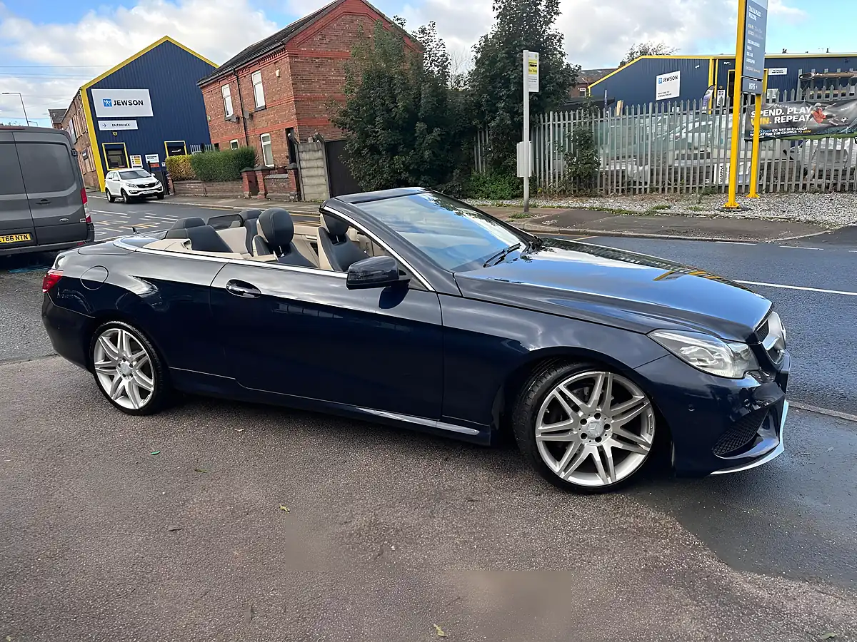 Used 2014 Mercedes-Benz E Class AMG Sport Cabriolet Blue - Interior and Exterior details 15
