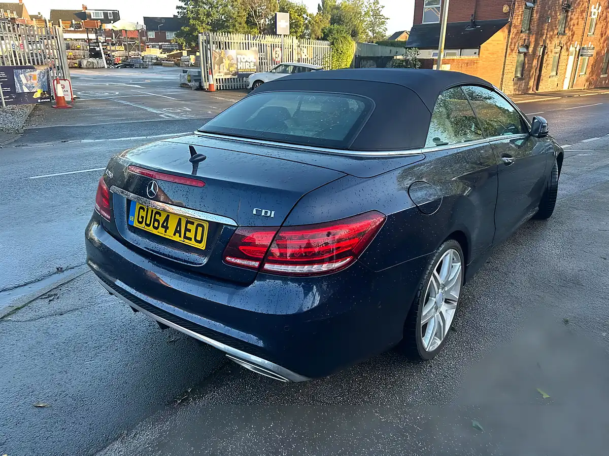 Used 2014 Mercedes-Benz E Class AMG Sport Cabriolet Blue - Interior and Exterior details 3