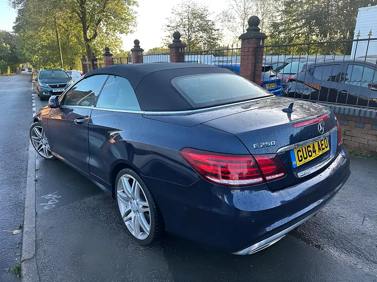 Used 2014 Mercedes-Benz E Class AMG Sport Cabriolet Blue - Interior and Exterior details 4