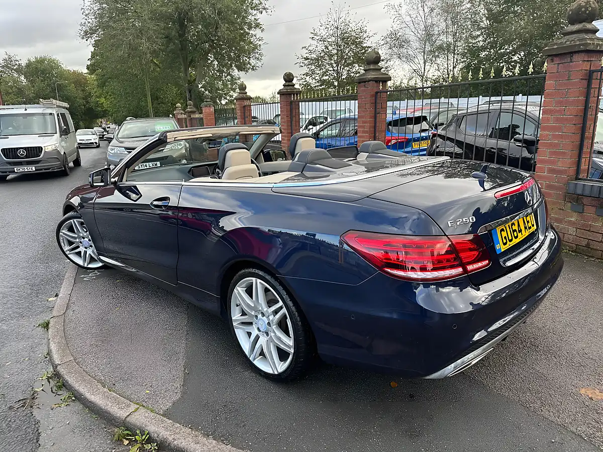 Used 2014 Mercedes-Benz E Class AMG Sport Cabriolet Blue - Interior and Exterior details 5