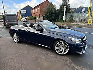 Used 2014 Mercedes-Benz E Class AMG Sport Cabriolet Blue - Interior and Exterior details 6
